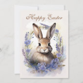 Boho Bunny Bliss: Joyeuses Pâques シーズンカード (正面)