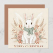 Boho Bunny Christmas シーズンカード (正面/裏面)