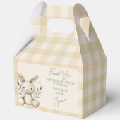 Boho Bunny Neutral Baby Shower Favour フェイバーボックス (正面)