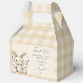 Boho Bunny Neutral Baby Shower Favour フェイバーボックス