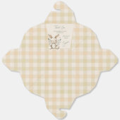 Boho Bunny Neutral Baby Shower Favour フェイバーボックス (見開き)