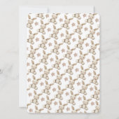 Boho Bunny Neutral Baby Shower Invitation 招待状 (裏面)