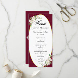 Boho Burgundyエレガントフローラのメ結婚ニュー プログラム