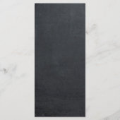 boho burgundyフローラチョーク結婚のメニューカード メニュー (裏面)