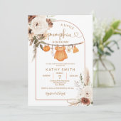 Boho Burgundy少しカボチャが途中だ 招待状 (スタンド正面)