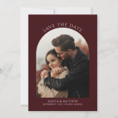 Boho Burgundy Photo Arch Wedding (正面)