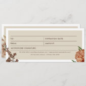 Boho Businessロゴギフト券 (正面/裏面)