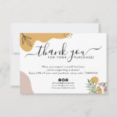 Boho Business Companyロゴお買い上げありがとうございます サンキューカード (正面)