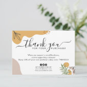 Boho Business Companyロゴお買い上げありがとうございます サンキューカード (スタンド正面)