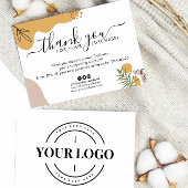 Boho Business Companyロゴお買い上げありがとうございます サンキューカード