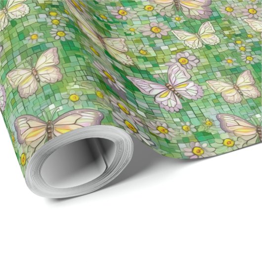 Boho Butterflies Boho Style Pattern ラッピングペーパー (ロールコーナー)