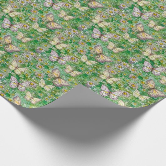 Boho Butterflies Boho Style Pattern ラッピングペーパー (角)