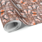 Boho Butterflies Boho Style Pattern ラッピングペーパー (ロールコーナー)