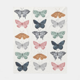 Boho Butterfly魅惑ベビーシャワー歓迎サイン フリースブランケット