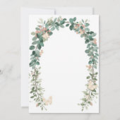 Boho Butterfly Baby Sprinkle Invitation Sage Green 招待状 (裏面)