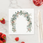 Boho Butterfly Baby Sprinkle Napkins Eucalyptus スタンダードランチョンナプキン (インサイチュ)