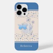 Boho Butterfly & Botanical iPhoneケース (裏面)