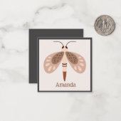 Boho Butterfly Card Enclosure ノートカード (正面/裏面インサイチュ)