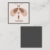 Boho Butterfly Card Enclosure ノートカード (正面/裏面)