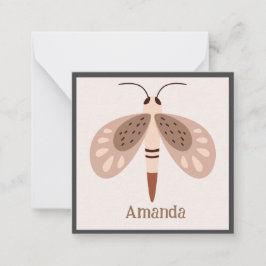 Boho Butterfly Card Enclosure ノートカード