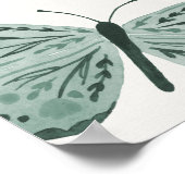 Boho Butterfly Enchanted Birthday Party Welcome ポスター (角)