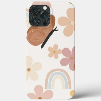 Boho Butterfly & Floral Vintage Phone Case iPhone 13 Pro Maxケース