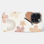 Boho Butterfly & Floral Vintage Phone Case iPhoneケース (裏面横)