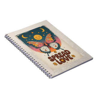 Boho Butterfly Notebook – Spread Love Journal ノートブック