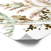 Boho Butterfly on the Wayベビー座席表 ポスター (角)