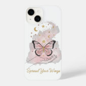 Boho Butterfly "Spread Your Wings" iPhone Case iPhoneケース (裏面)