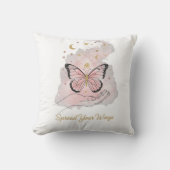 Boho Butterfly "Spread Your Wings" Throw Pillow クッション (正面)