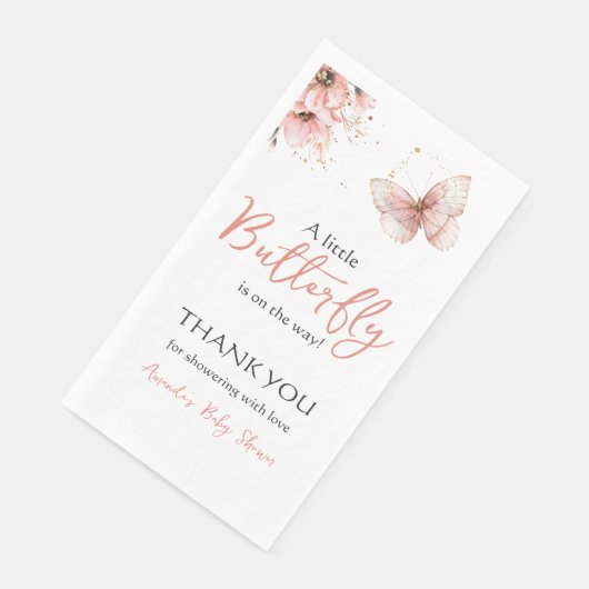 Boho Butterfly Wildflower Floral Girl Baby Shower (コーナー)