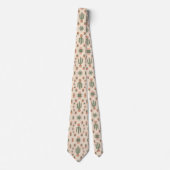 Boho Cacti Pattern ネクタイ (正面)