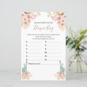 Boho Cactusフローラ推測おむつバッグ (スタンド正面)