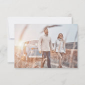 Boho Cactus多肉結婚式の日付カードを保存 招待状 (裏面)