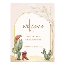 Boho Cactus Arch Desert Cowboy Baby Showerへようこそ