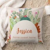 Boho Cactus Arch Desert Pampasスクリプト名 クッション (ブランケット)