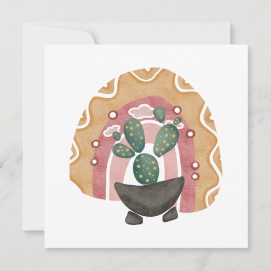 Boho Cactus Rainbow: Desert 鮮やか Vibes (正面)