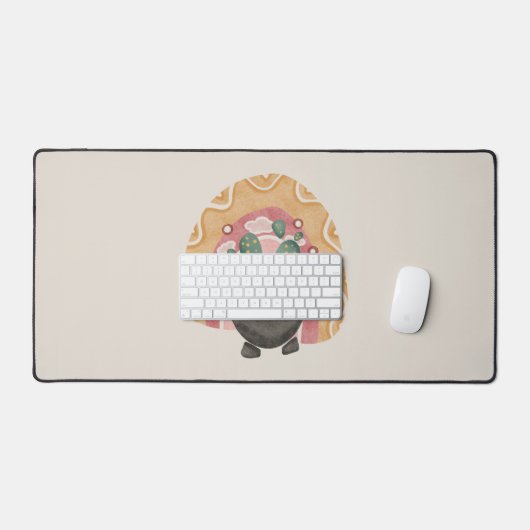 Boho Cactus Rainbow: Desert 鮮やか Vibes デスクマット (キーボード&マウス)