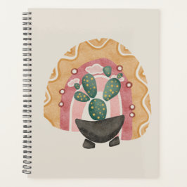 Boho Cactus Rainbow: Desert 鮮やか Vibes プランナー手帳