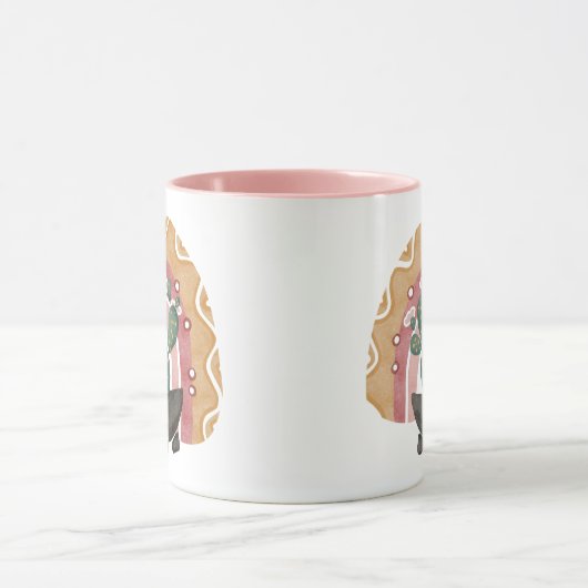 Boho Cactus Rainbow: Desert 鮮やか Vibes マグカップ (中央)