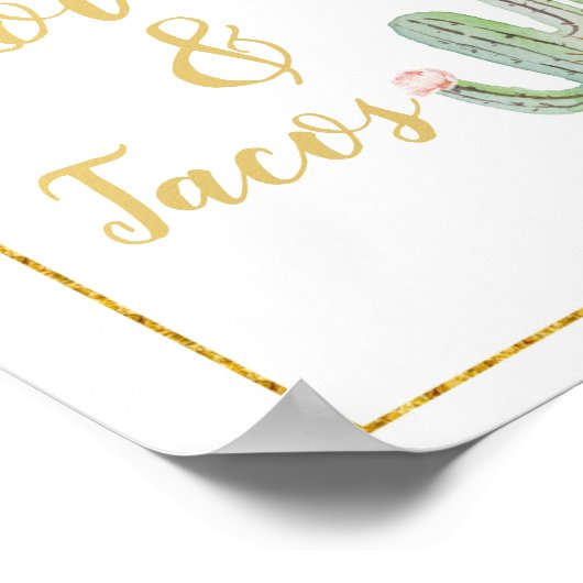 Boho Cactus Tacoの取り組み必要なのは愛とタコスだけだ ポスター (角)