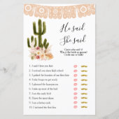 Boho Cactus Tacoの愛について彼は彼女はゲームを言った (正面)