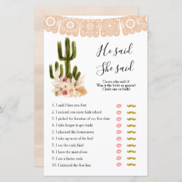 Boho Cactus Tacoの愛について彼は彼女はゲームを言った