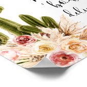 Boho Cactus Taco 'おいしいサインを見る ポスター (角)