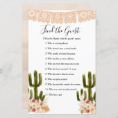 Boho Cactus Taco 'Love Find the Guest game (正面/裏面)
