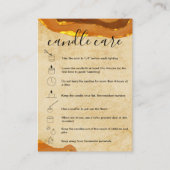 Boho Candleの気に指示カードあなたのロゴを追加 名刺 (正面)