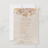 Boho Capture The Love Photo I Spyのメ結婚ニュー 出欠カード (裏面)