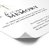 Boho Carnation愛する記憶のサイン結婚に ポスター (角)