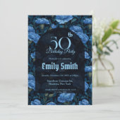 Boho Carnation Themed Surprise Birthday 招待状 (スタンド正面)